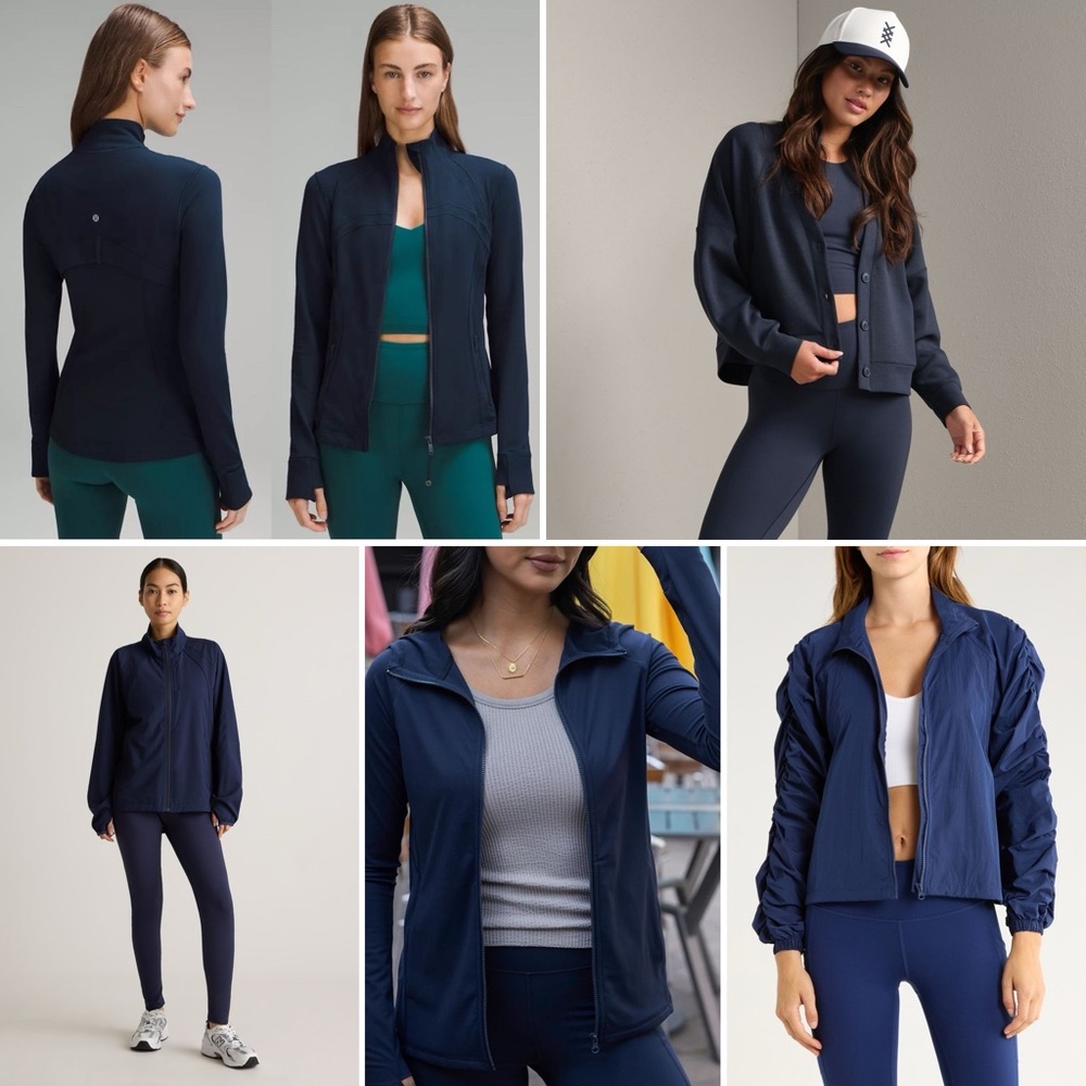 lululemon athletica Navy Blue zip up